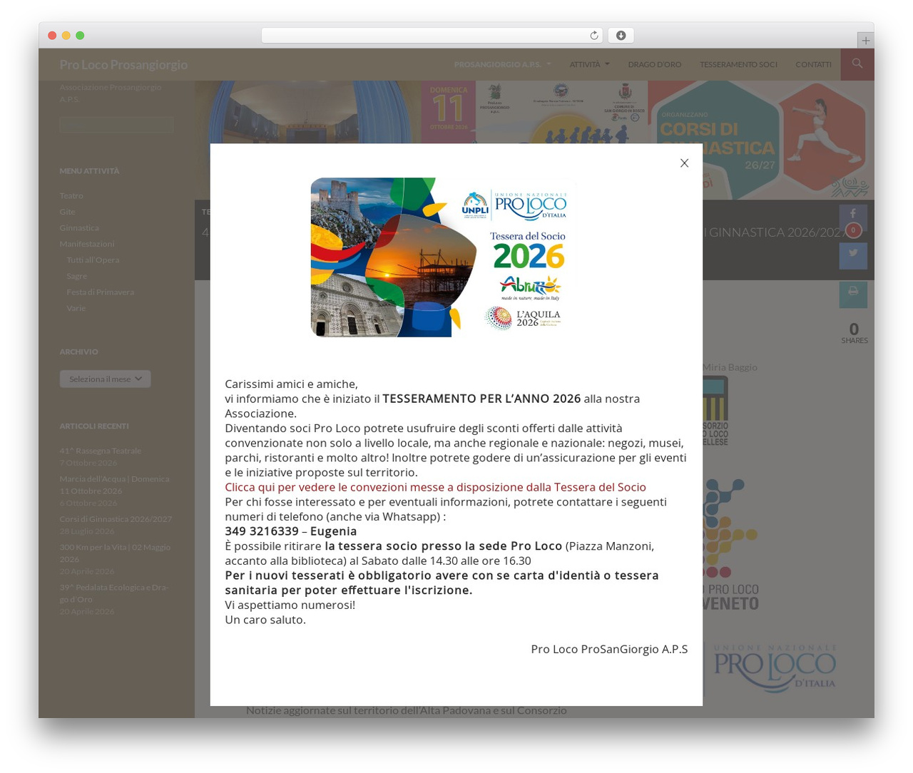 Prosangiorgio WordPress theme design - prosangiorgio.it Prosangiorgio WordPress theme design - prosangiorgio.it