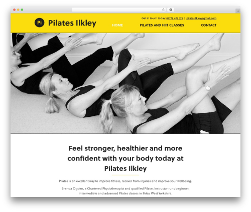 PS Website Design WordPress theme - pilatesilkley.co.uk