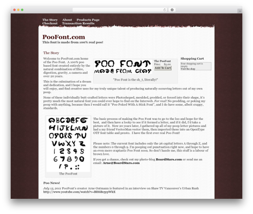 Rugged WP theme - poofont.com