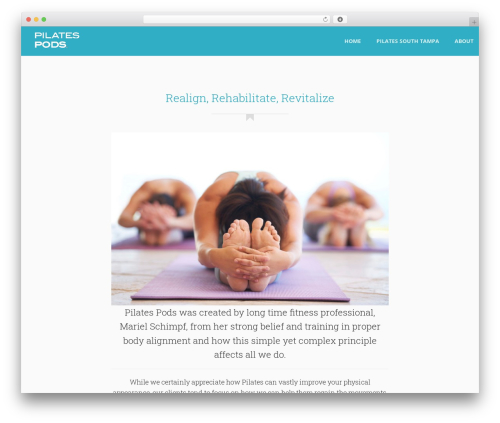 Super 5 WordPress theme - pilatespods.com