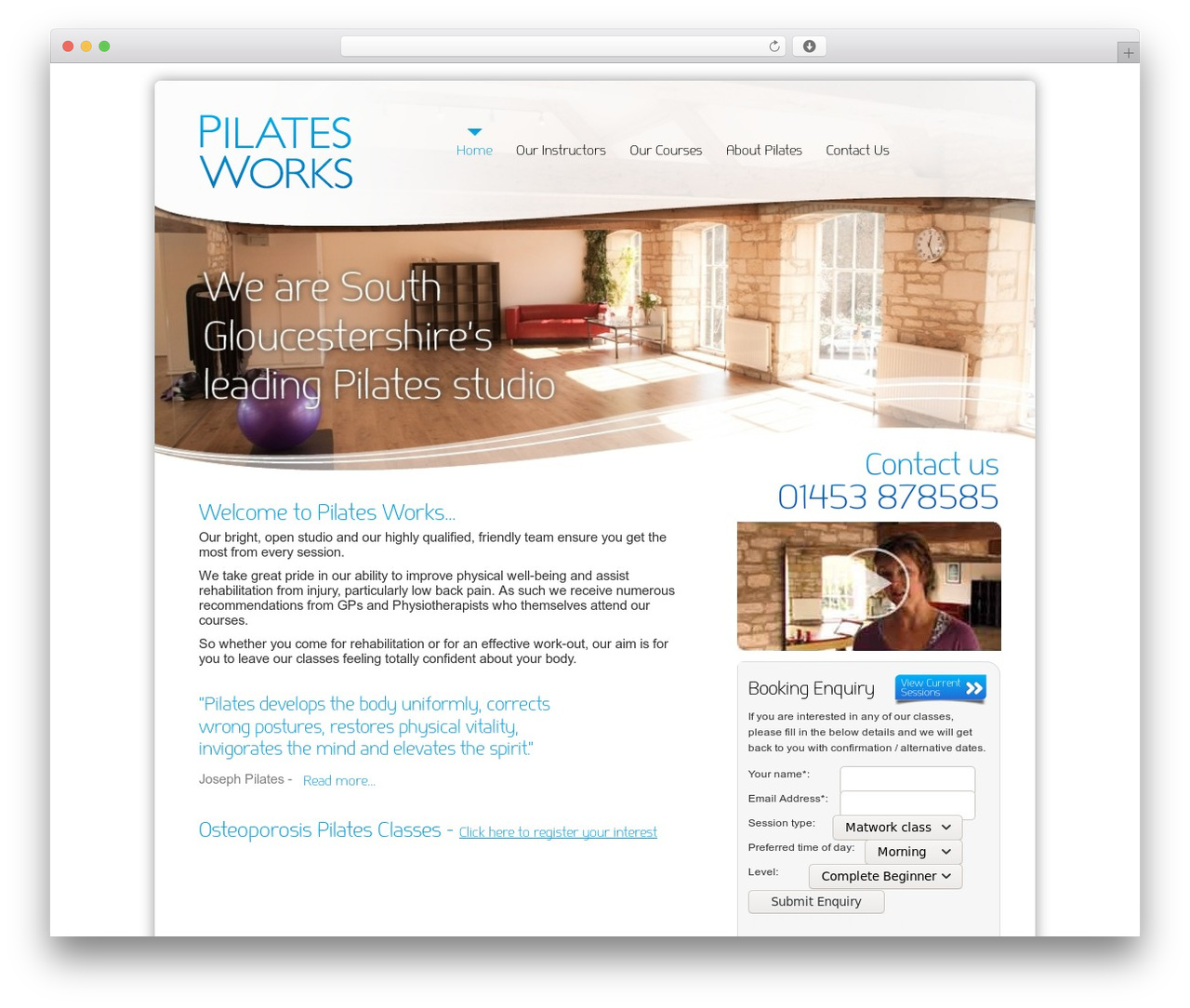 Theme WordPress Pilates - pilates-works.com