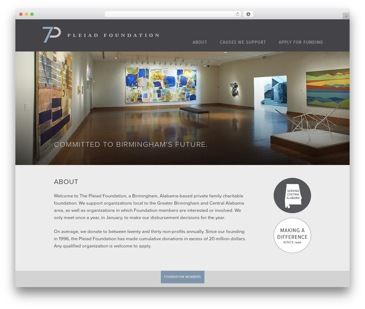 Theme WordPress Pleiad - pleiadfoundation.org