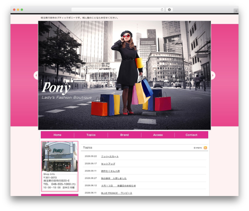 Theme WordPress pony-web - pony-web.co.jp