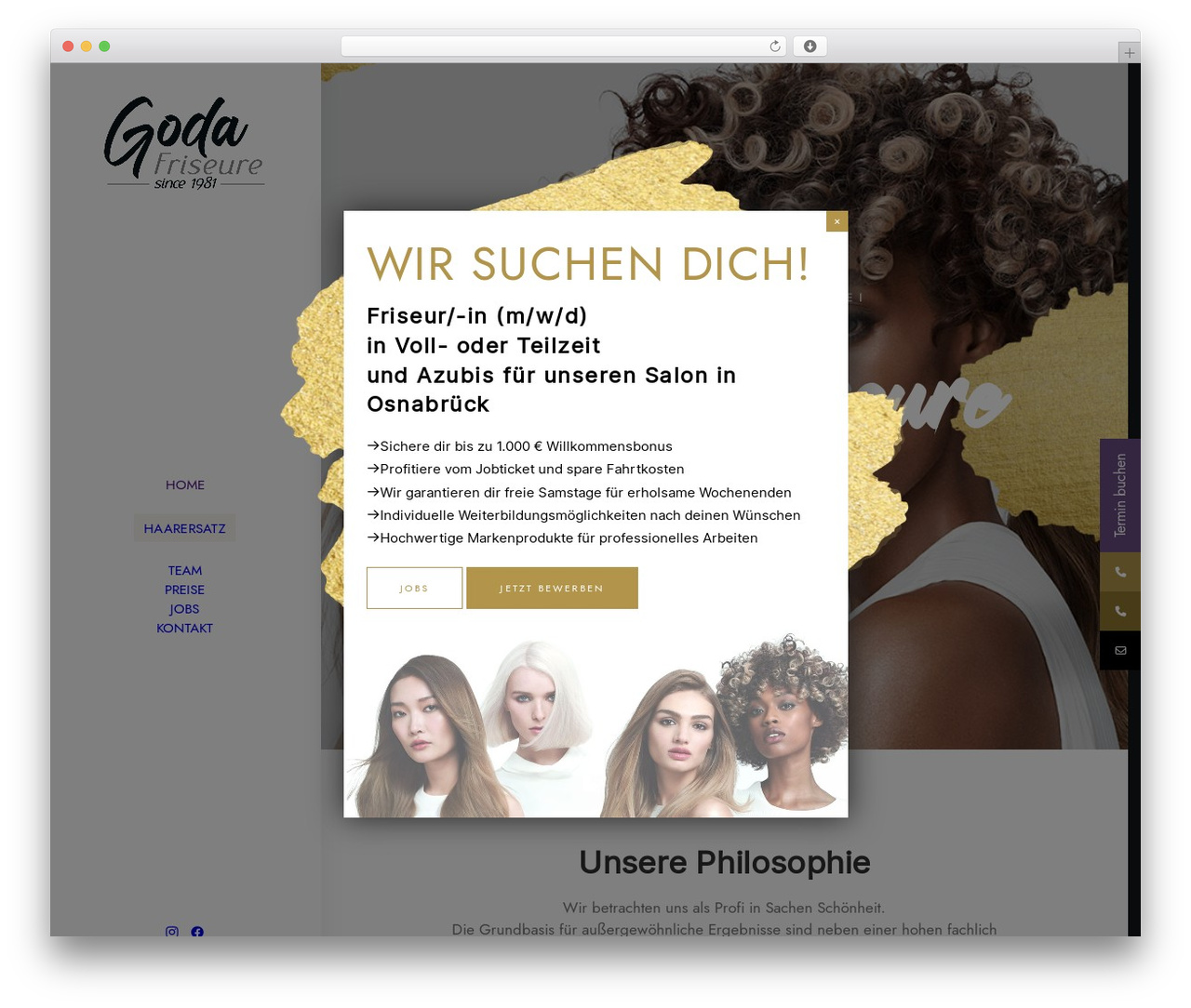 Uncode WordPress theme - friseur-goda.de