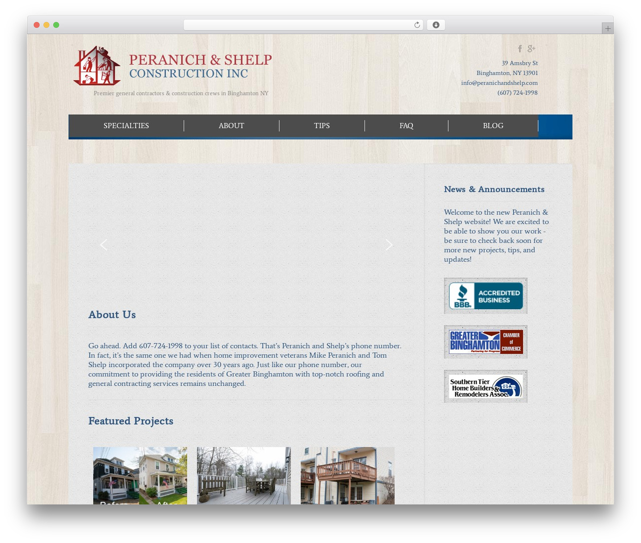 WordPress theme Nevia - peranichandshelp.com