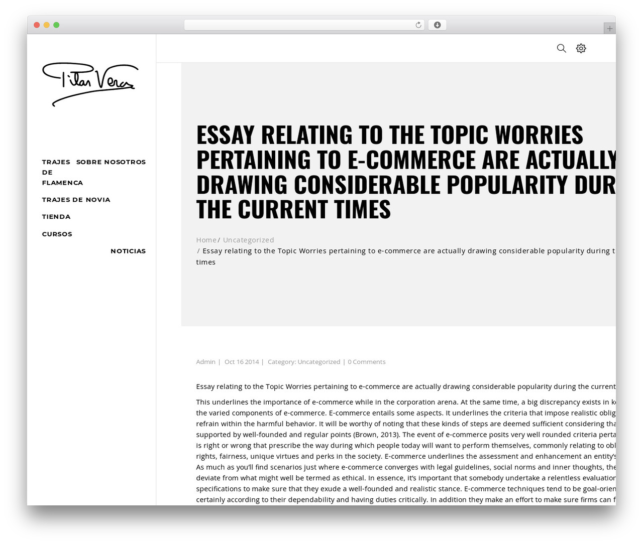 WordPress theme Epro - pilarvera.com/es
