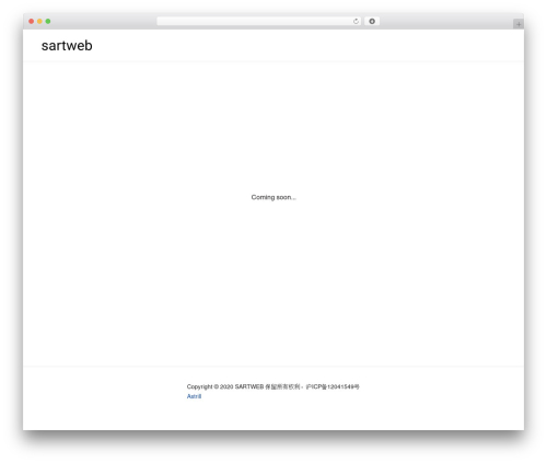 WordPress theme Sartweb - sartweb.com