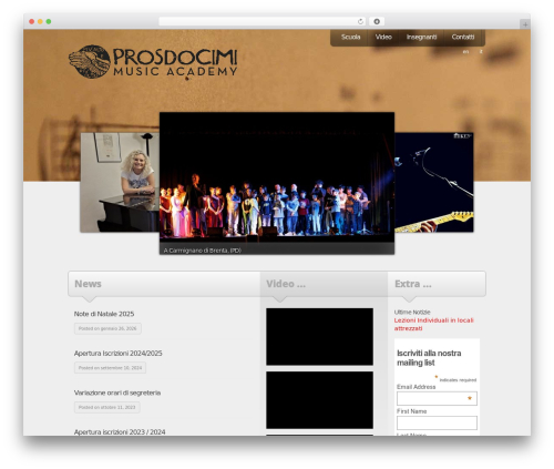 WP theme Roundabout - prosdocimimusicacademy.com