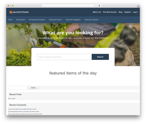 AuctionTheme theme WordPress - biderr.com AuctionTheme theme WordPress - biderr.com