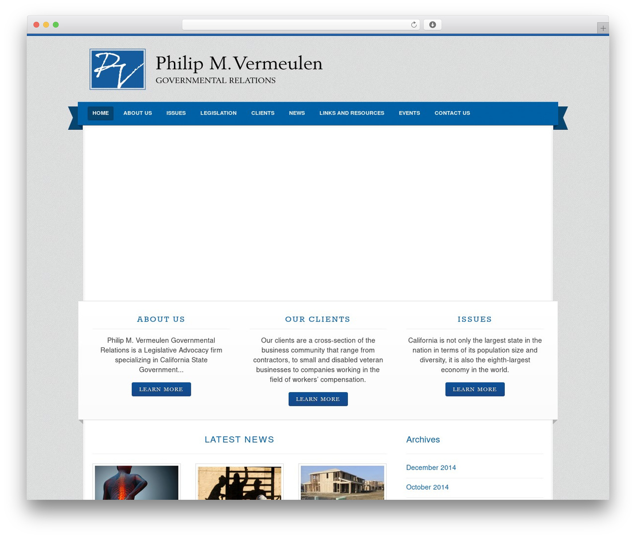 Campaign WordPress website theme - pvgov.com