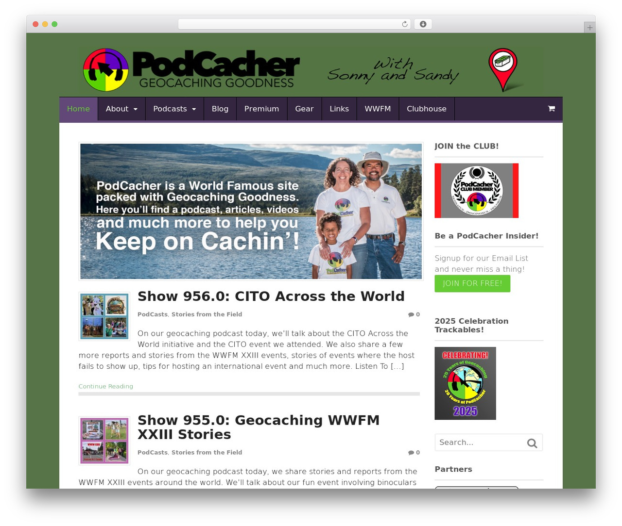 Canvas WordPress website theme - podcacher.com Canvas WordPress website theme - podcacher.com