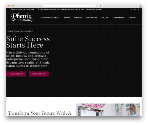 Coiffeur theme WordPress - phenixseattle.com