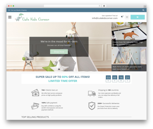 DavinciWoo best WordPress theme - cutekidscorner.com