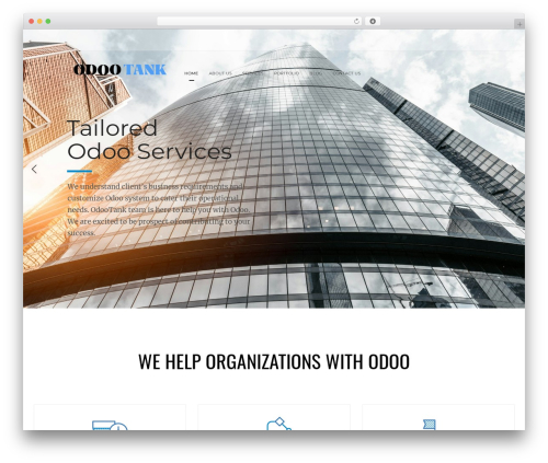 Deploy WordPress website theme - odootank.com