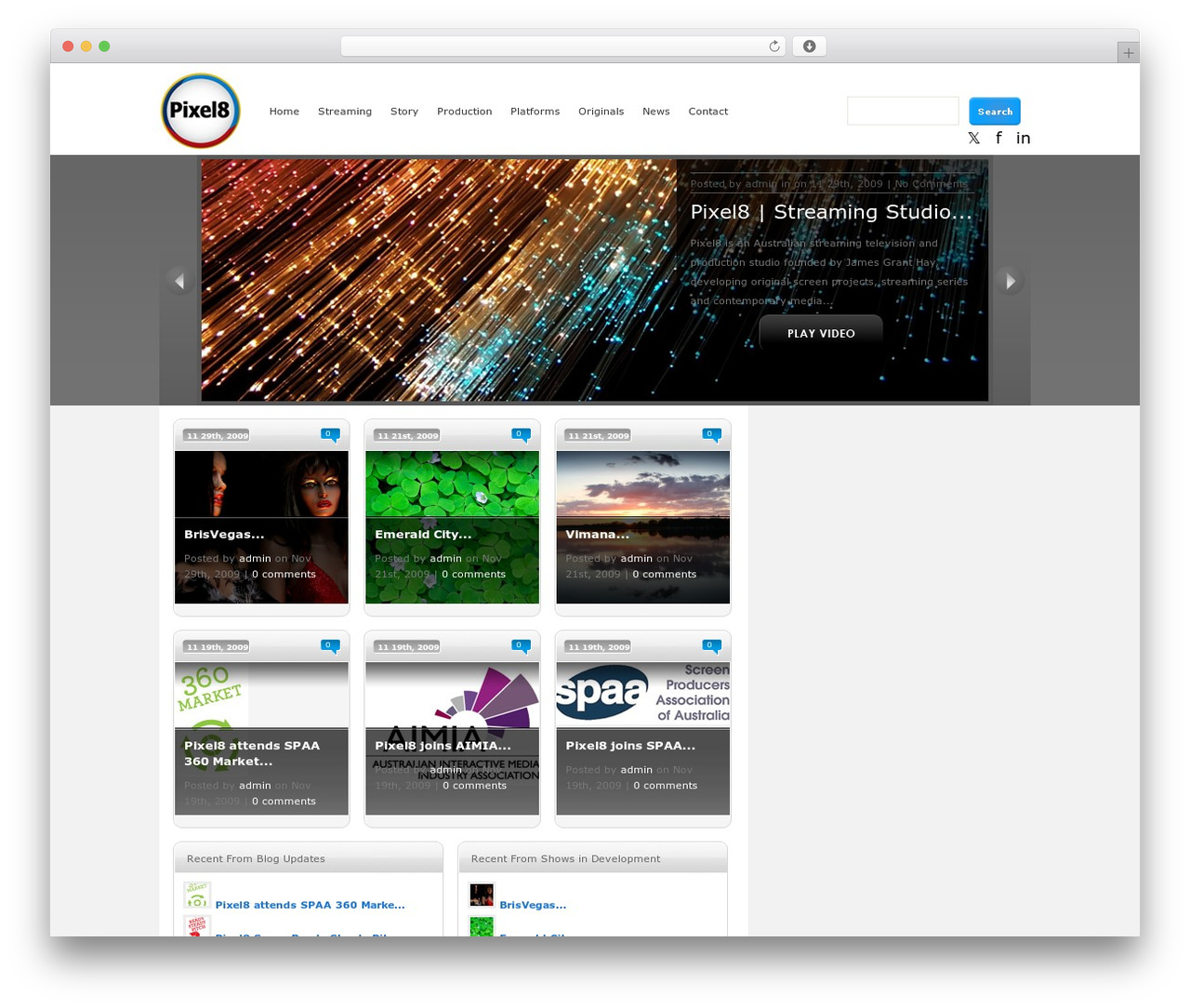 eVid WordPress website theme - pixel8.com.au