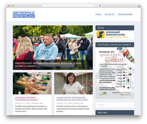 Extra premium WordPress theme - metropoleprostejov.cz