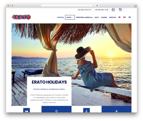 Innovio WordPress hotel theme - erato-holidays.gr