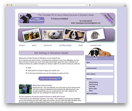 Pet theme WordPress - phg-stocktonheath.com