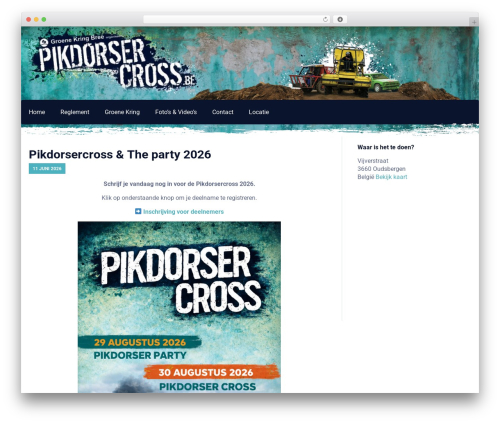 Pikdorsercross WordPress theme - pikdorsercross.be