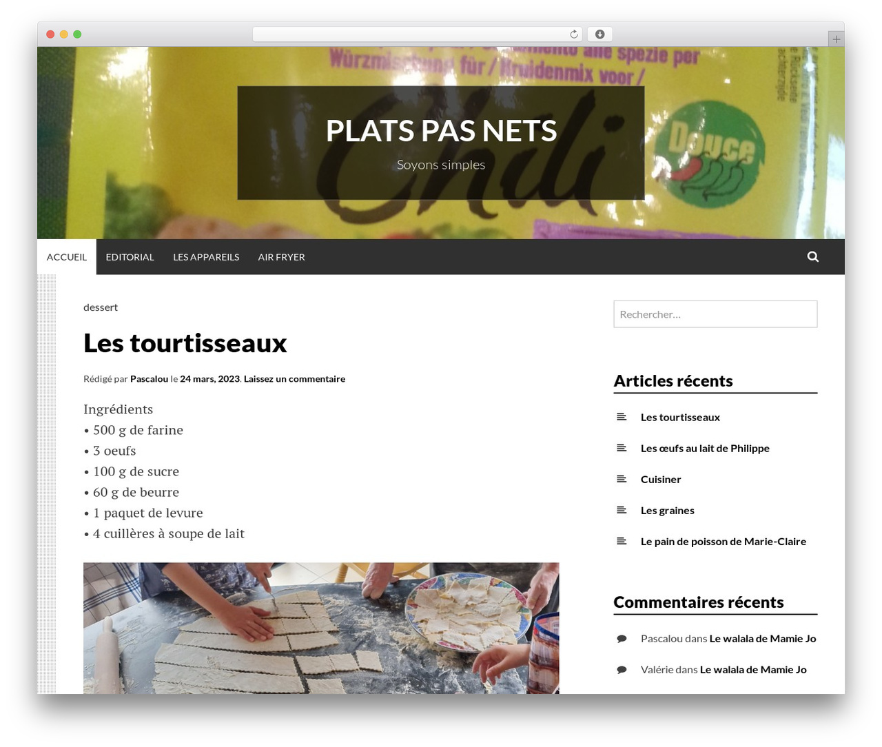 Simone WP theme - plats.pasnet.fr