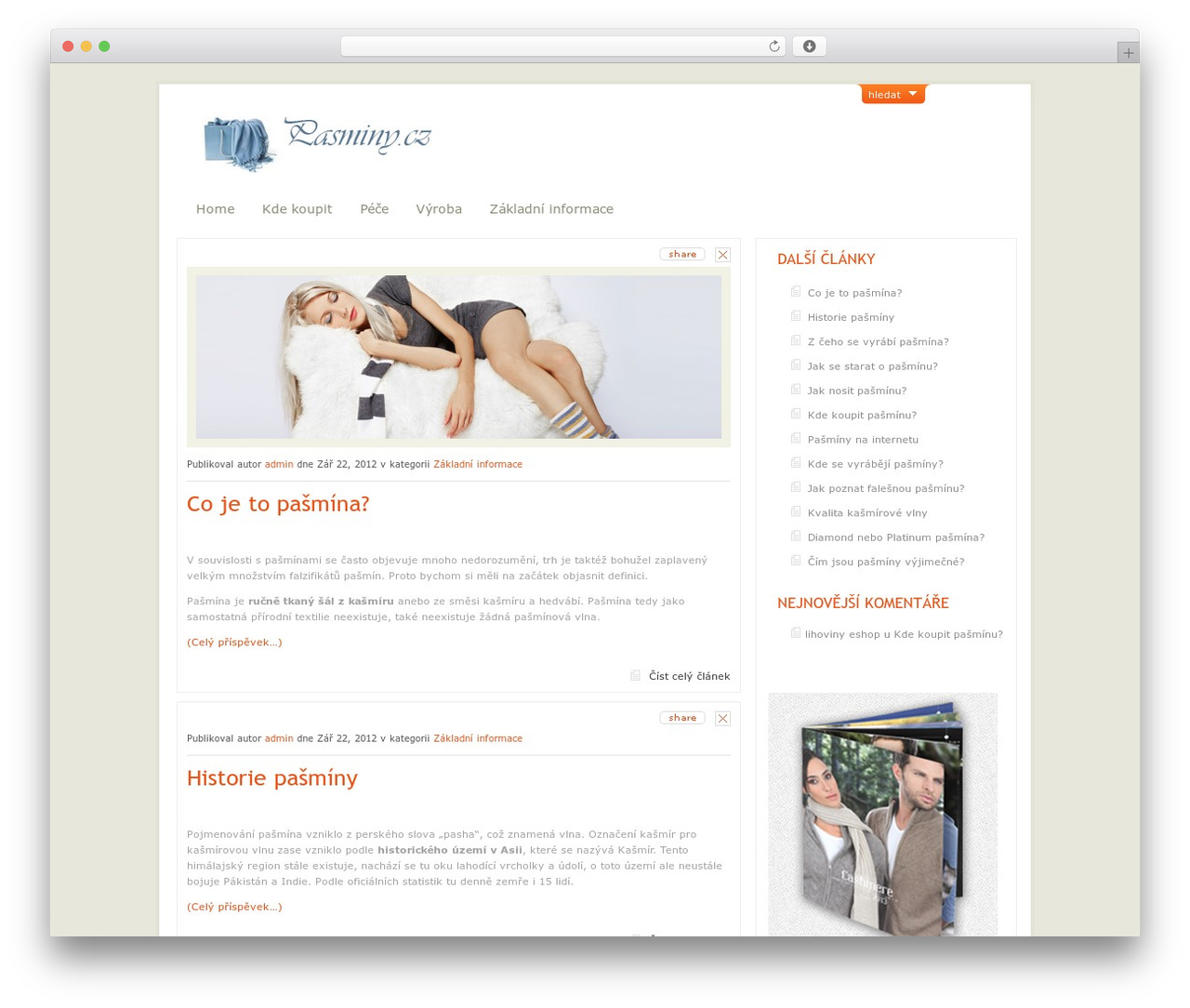 Theme WordPress ArtSee - pasminy.cz