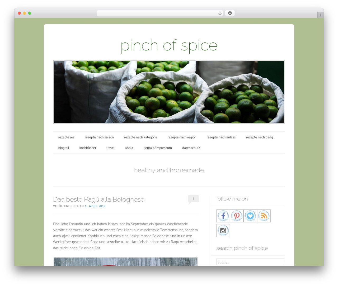 Theme WordPress Forever - pinch-of-spice.de Theme WordPress Forever - pinch-of-spice.de
