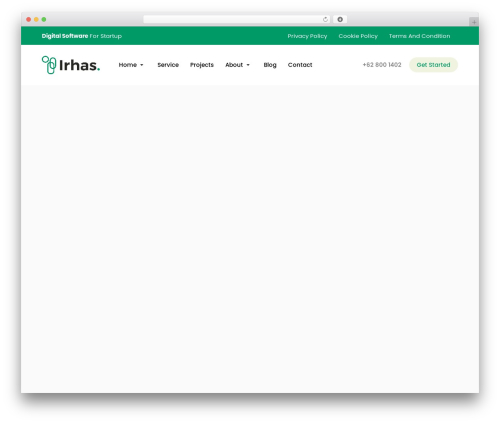 Theme WordPress Irhas - irhas.themesawesome.com