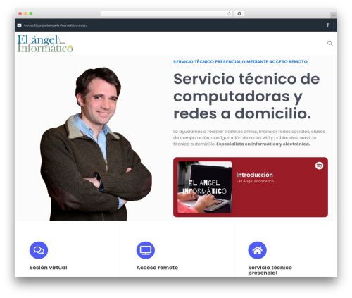 uptech WordPress website theme - elangelinformatico.com