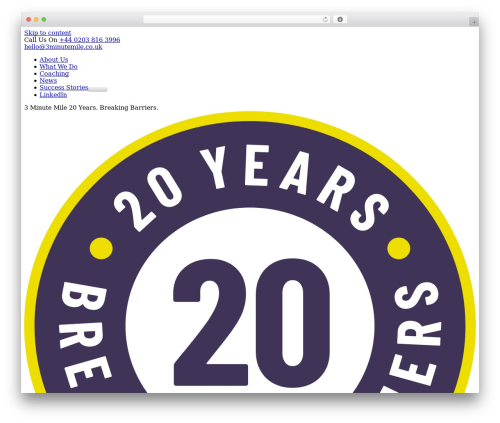 WordPress theme Clear - 3minutemile.org