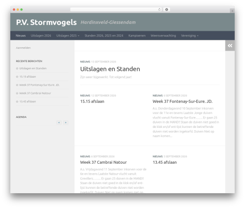 WordPress theme Hueman - pvstormvogels.nl