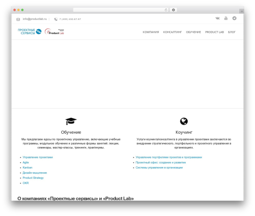 WordPress theme Mexin - pmservices.ru