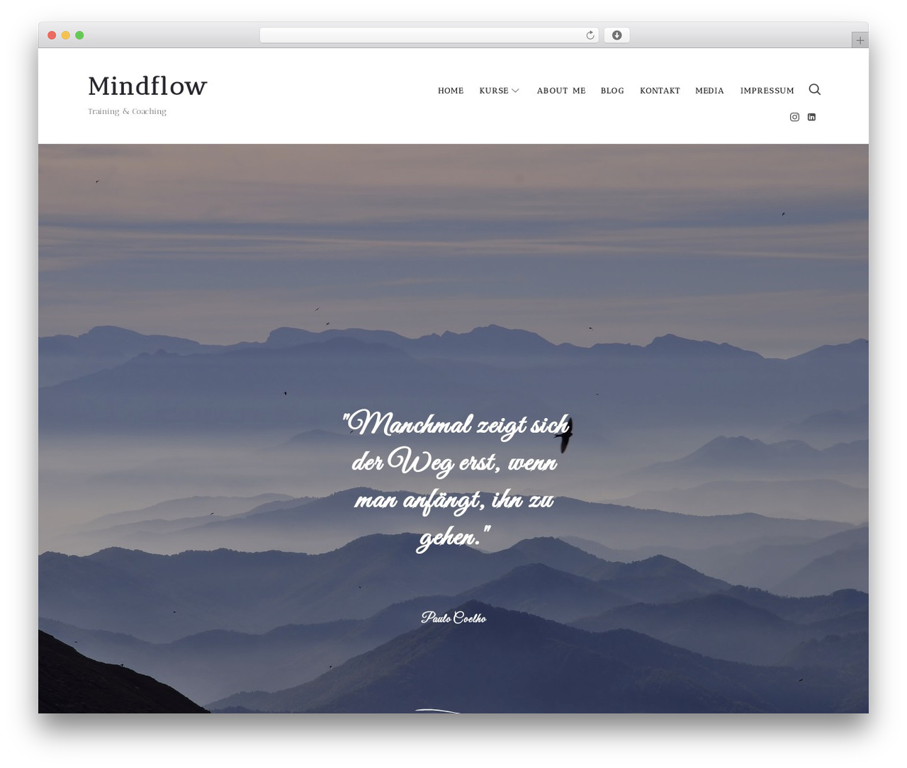 WordPress website theme Efor - mindflow-coaching.com