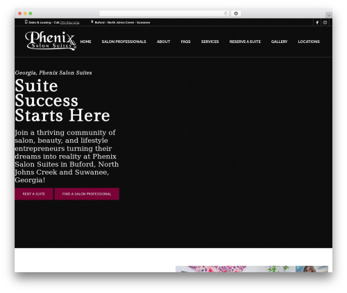 WP theme Coiffeur - phenixsalonsuitesga.com