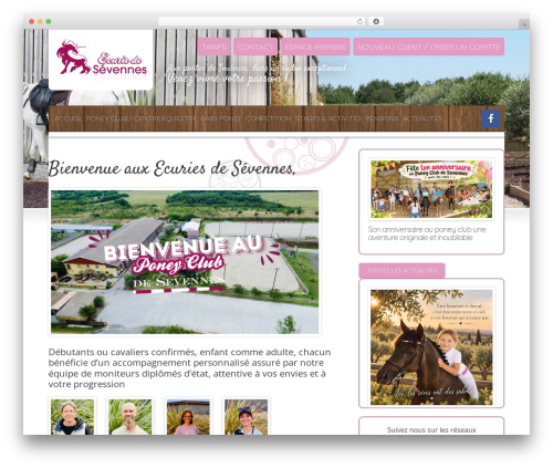 Base Theme Altitude WordPress theme - poney-club-de-sevennes.fr