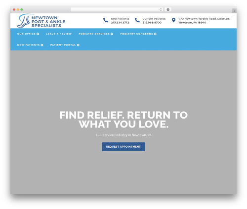 Codebase Child WordPress theme - newtownpodiatry.com