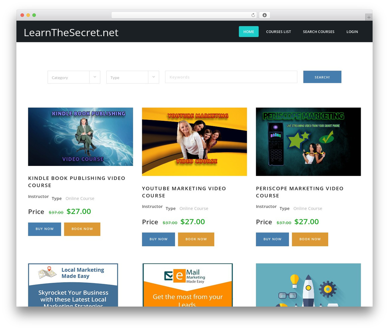Course Theme WordPress theme - learnthesecret.net Course Theme WordPress theme - learnthesecret.net