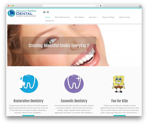 Business opening hours WordPress plugin - pleasantsmilesdental.com