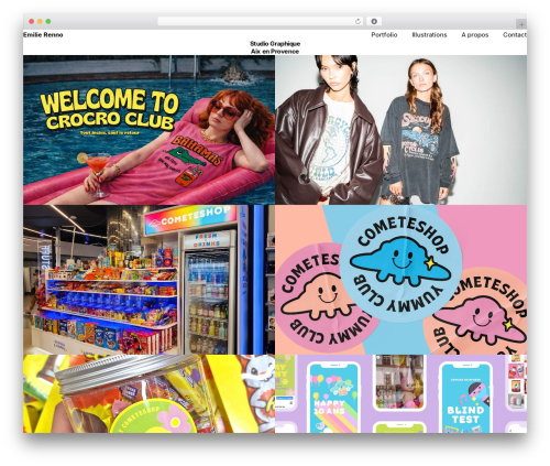 Facade WordPress theme - emilierenno.fr