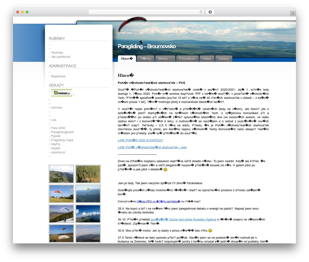 Fusion WordPress theme - padak.viridium.cz