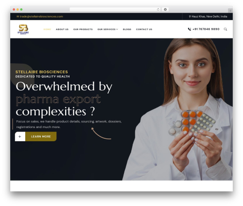 Igual theme WordPress - stellairebiosciences.com