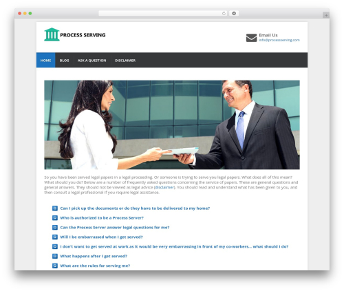 Nilbd Network WordPress website theme - processserving.com