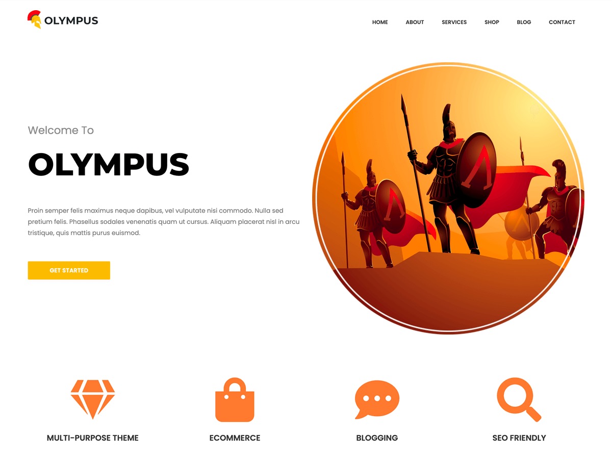 OlympusWP WordPress theme