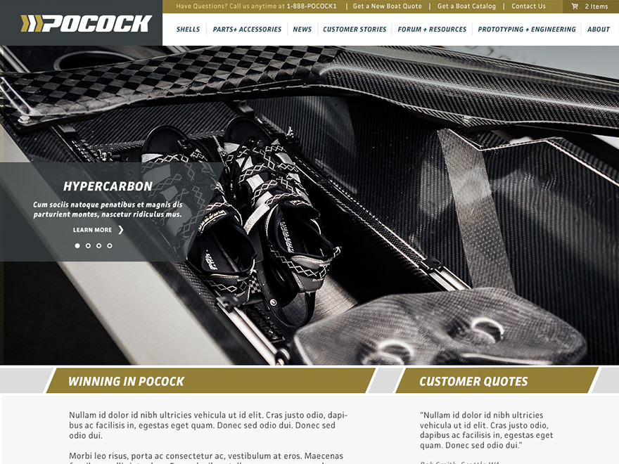 Pocock WordPress page theme by DEI Creative