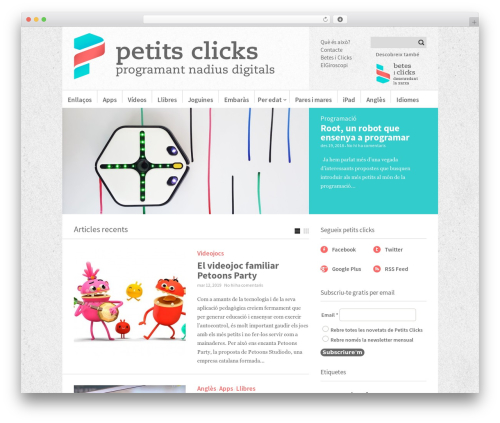 Sight top WordPress theme - petitsclicks.com