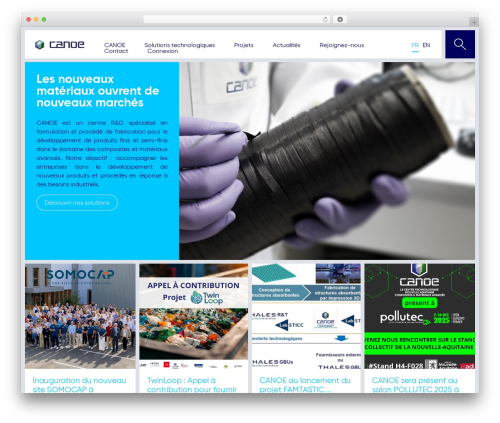 Thème Canoe theme WordPress - plateforme-canoe.com
