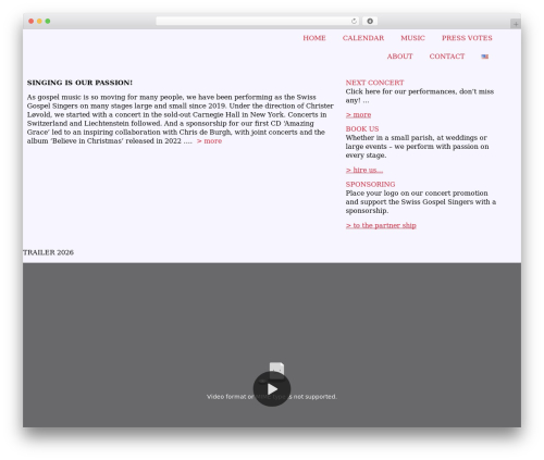 Events block for the events calendar WordPress plugin - swiss-gospel-singers.ch