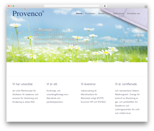 WordPress theme Enfold - provenco.se