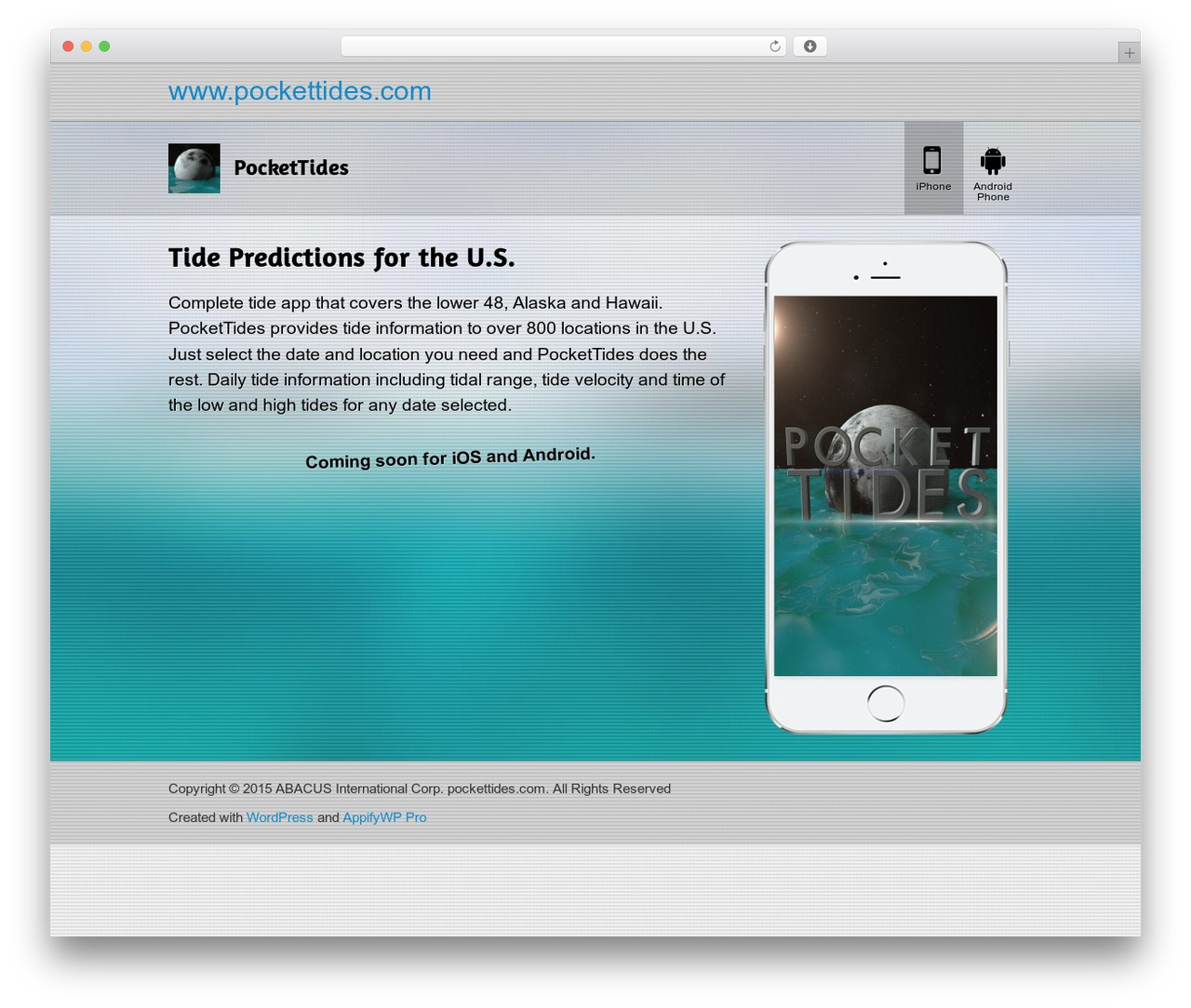 WordPress theme AppifyWP Pro - pockettides.com