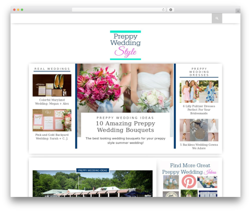 Menufication WordPress plugin - preppyweddingstyle.com