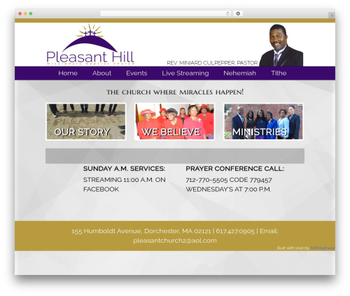 Zilla shortcodes WordPress plugin - pleasanthillchurchofboston.com